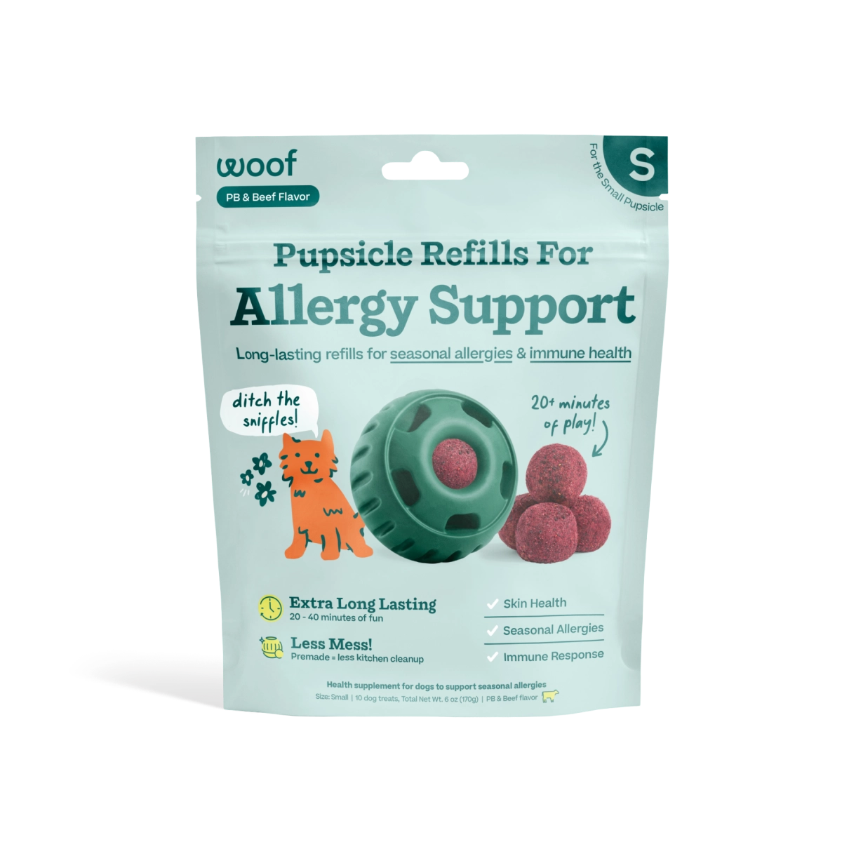 Woof Allergy Support Wellness Pops