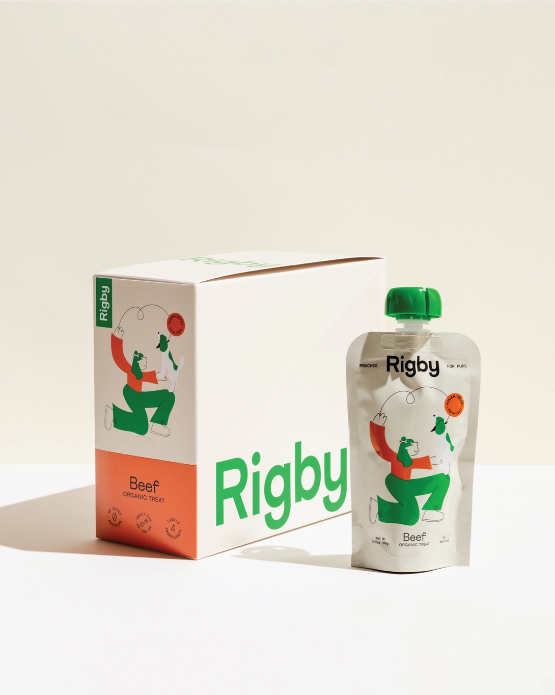 Rigby Organic Beef Squeeze Pouch - 6 Pack