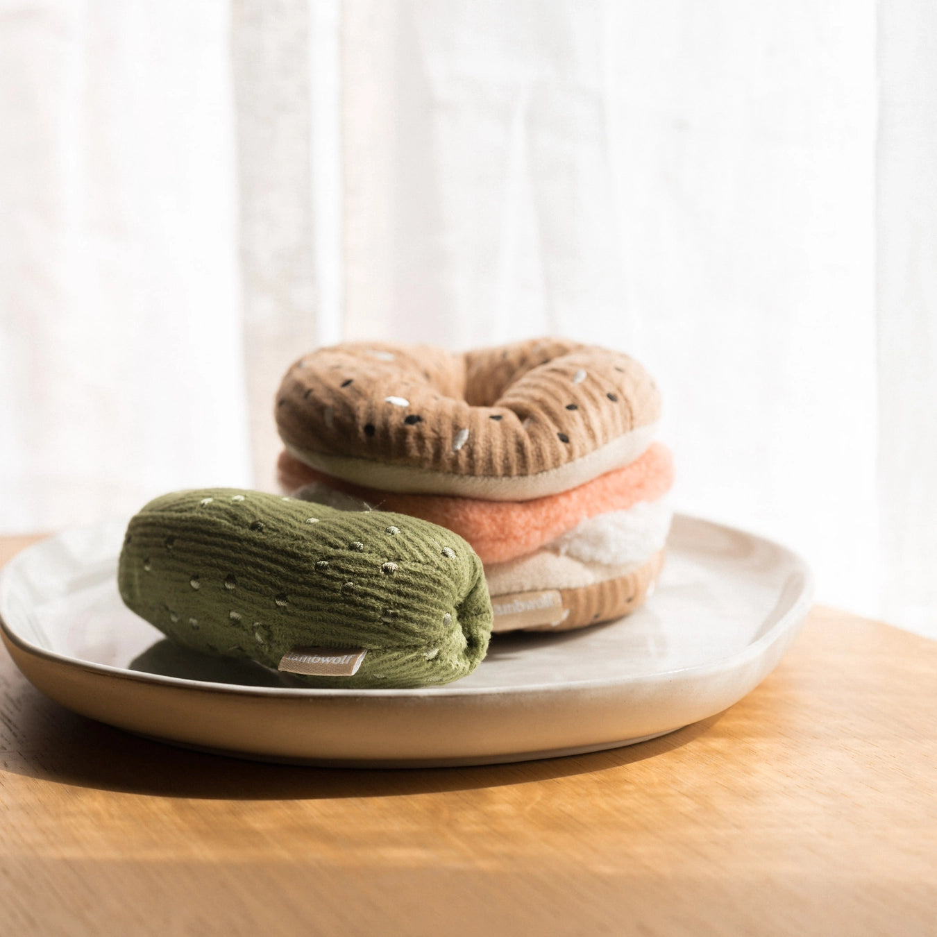 Lambwolf Collective Bagel + Pickle Enrichment Toy