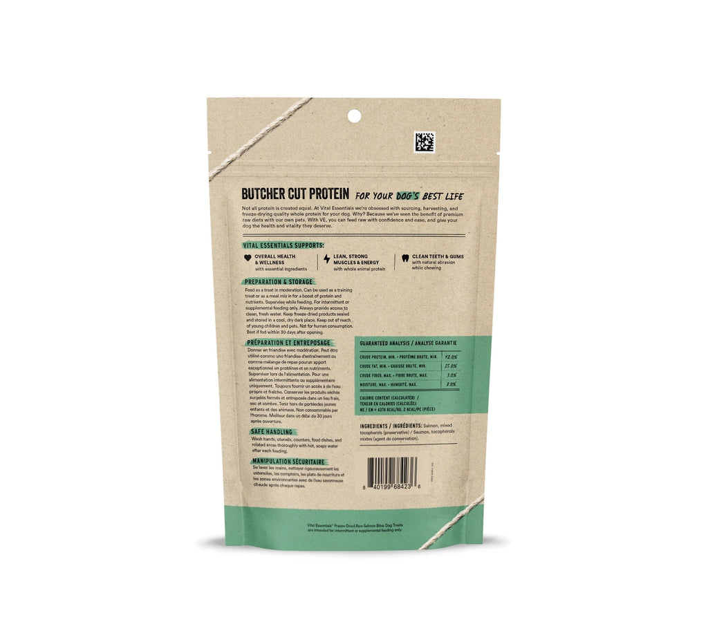 Vital Essentials Freeze Dried Raw Salmon Bites