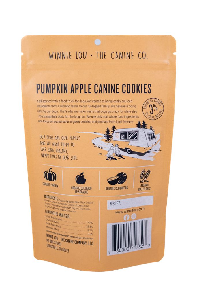 Winnie Lou Pumpkin & Apple Canine Cookies