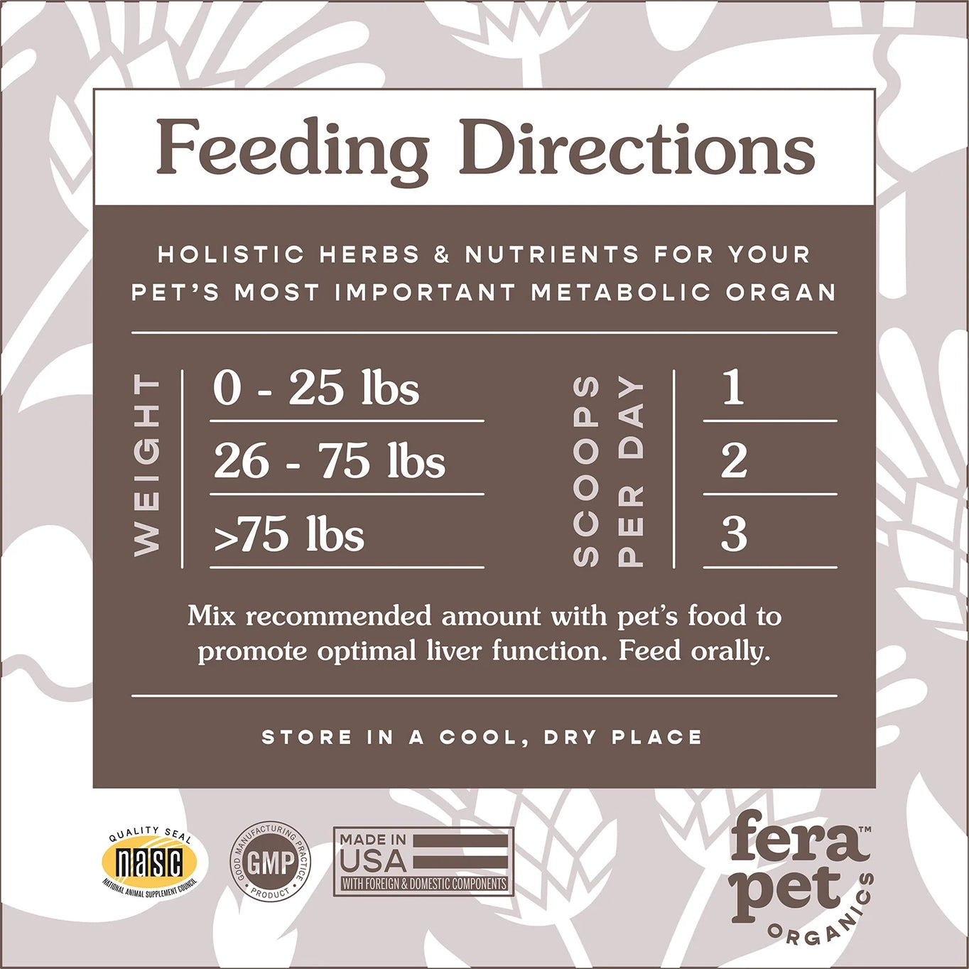 Fera Pets Liver Support Supplement For Dogs and Cats