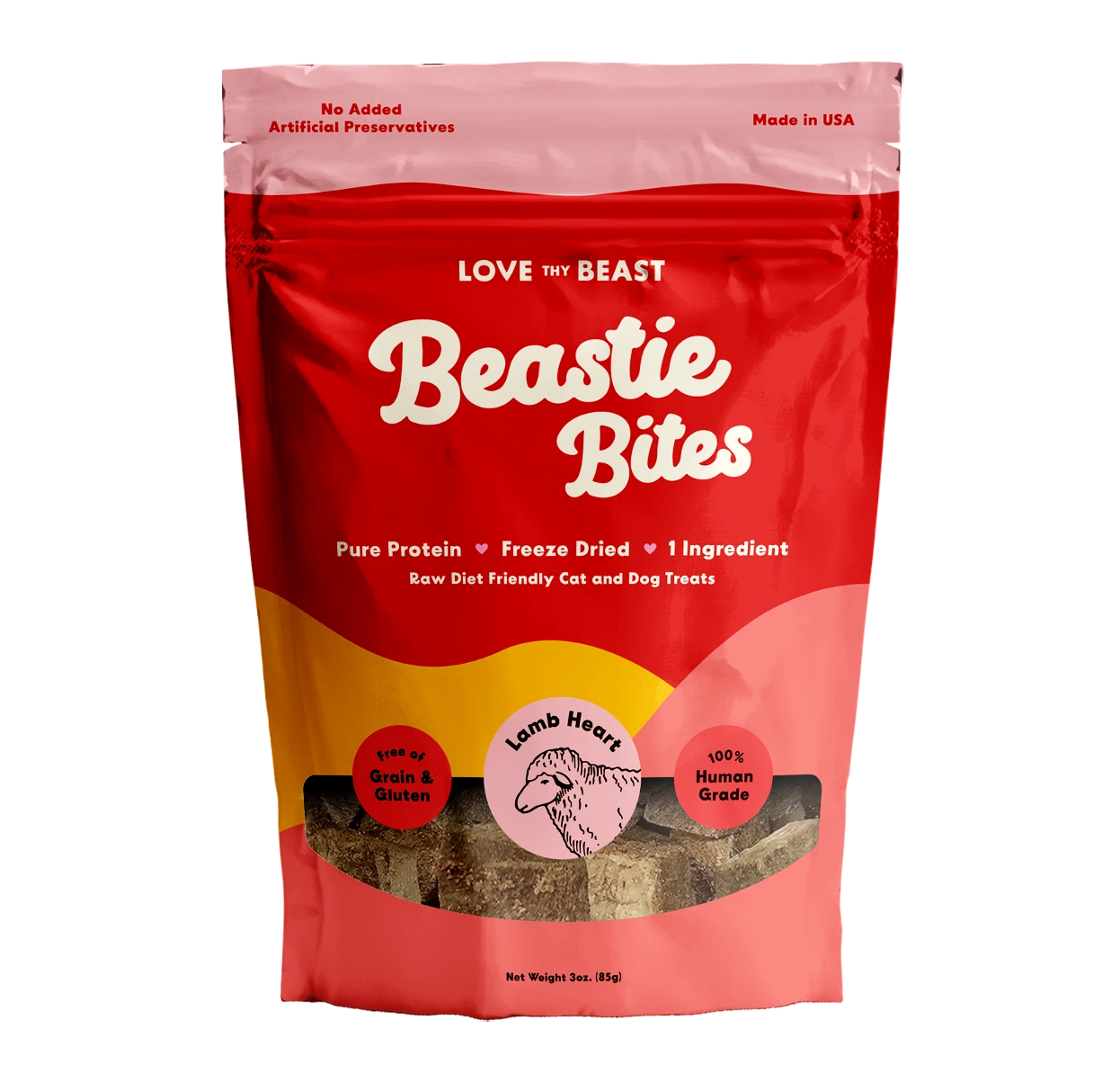 Love Thy Beast Freeze Dried Lamb Heart