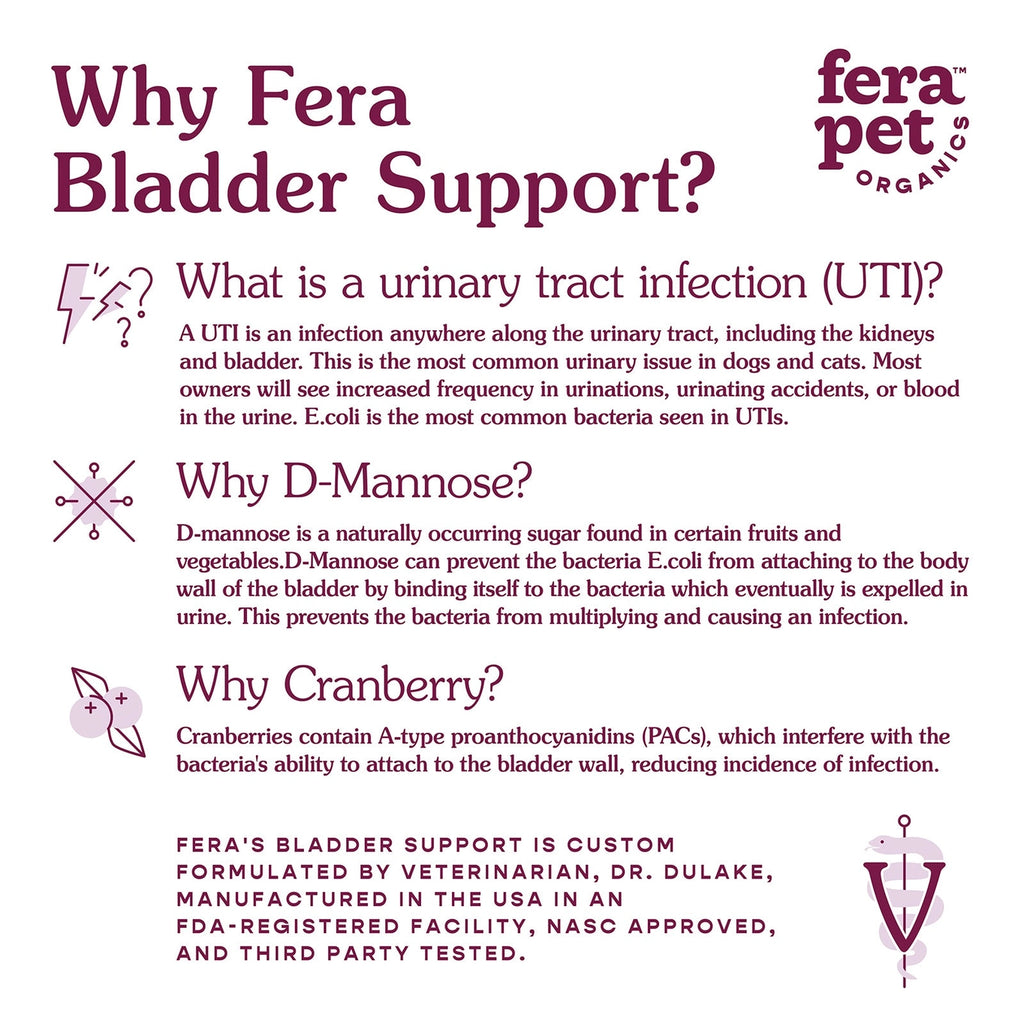 Fera Pets Bladder Support supplement For Dogs and Cats