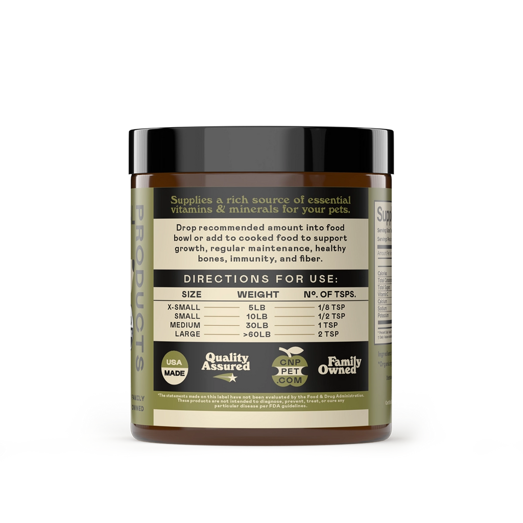 Complete Natural Products Organic Kelp Powder Supplement For Dogs and Cats