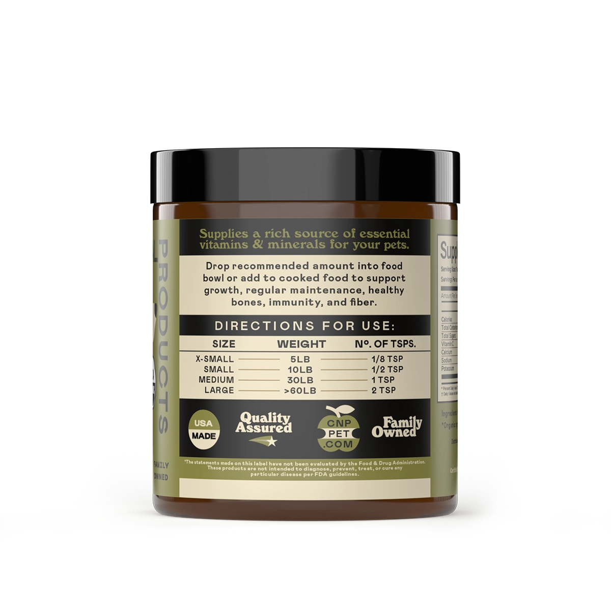 Complete Natural Products Organic Kelp Powder Supplement For Dogs and Cats