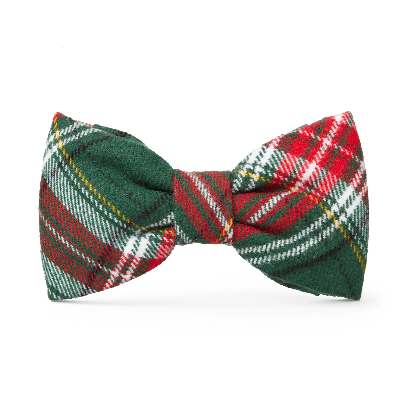 The Foggy Dog Holly Jolly Flannel Holiday Dog Bow Tie