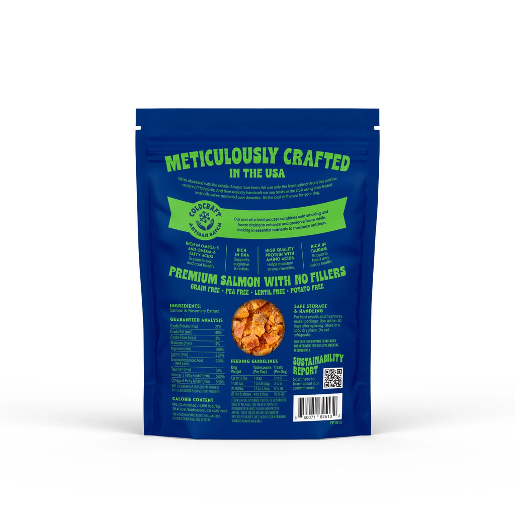 Finfare Freeze-Dried Salmon Crumbles (Treat & Topper) For Dogs & Cats