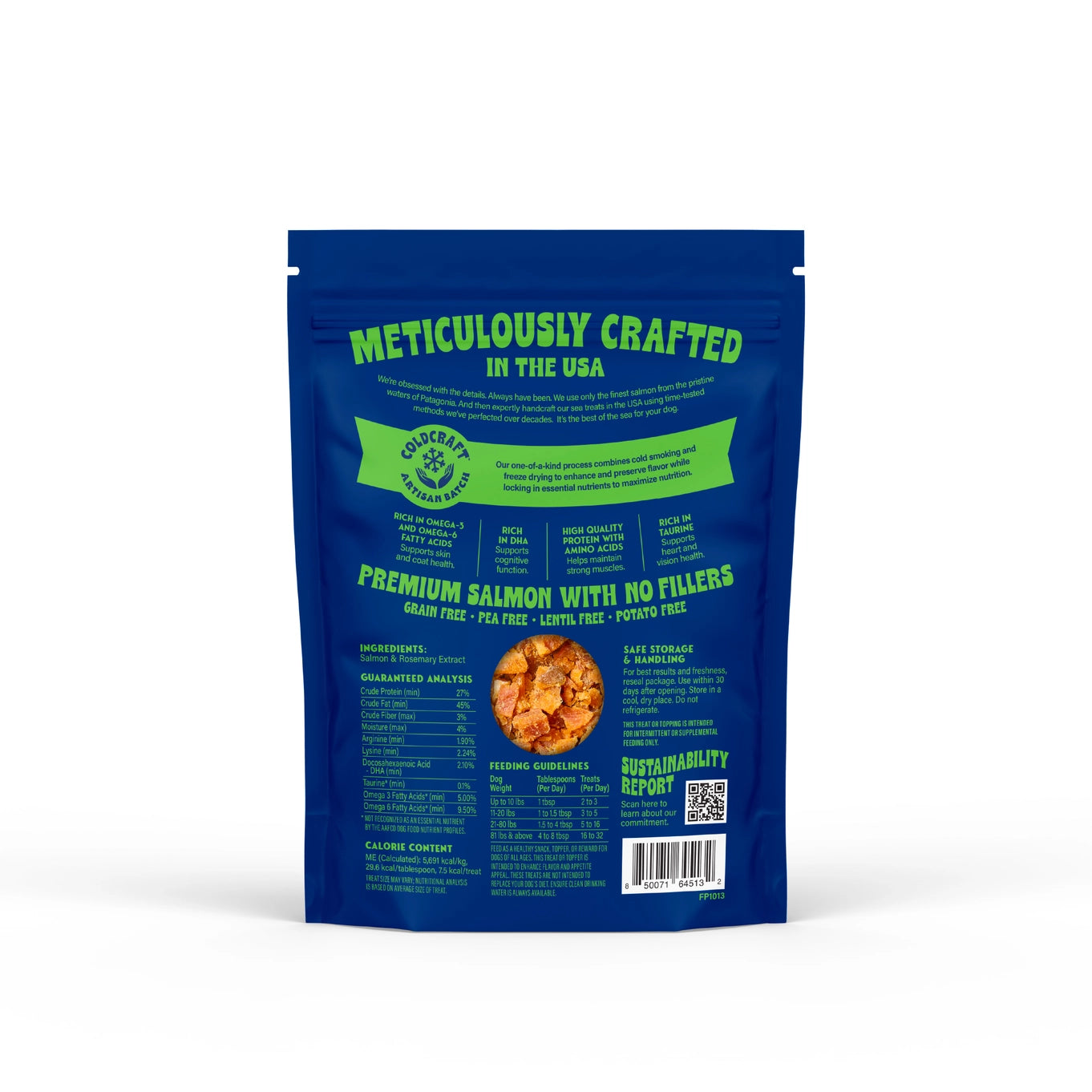 Finfare Freeze-Dried Salmon Crumbles (Treat & Topper) For Dogs & Cats
