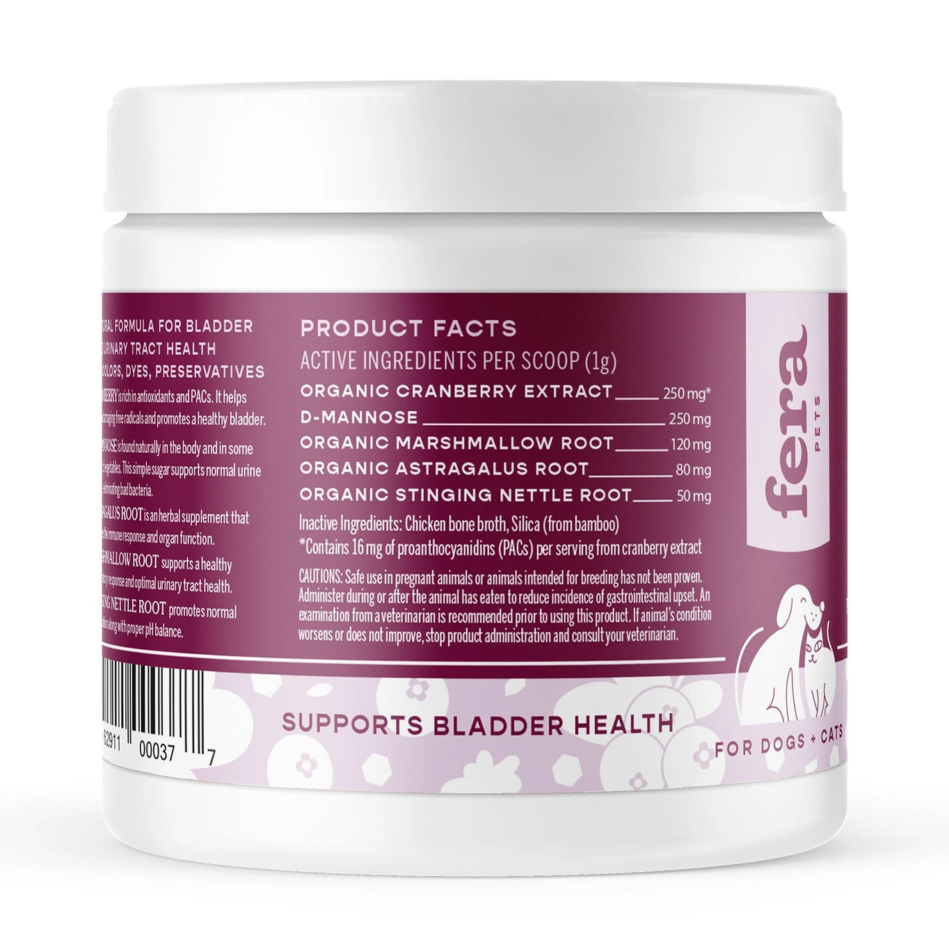 Fera Pets Bladder Support supplement For Dogs and Cats