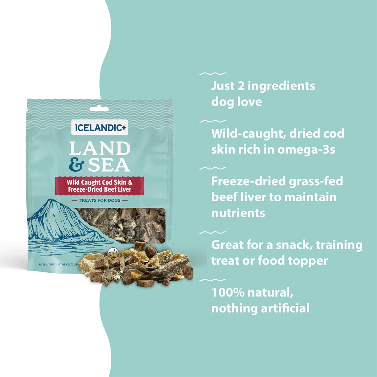 Icelandic+ Cod Skin & Freeze Dried Beef Treats