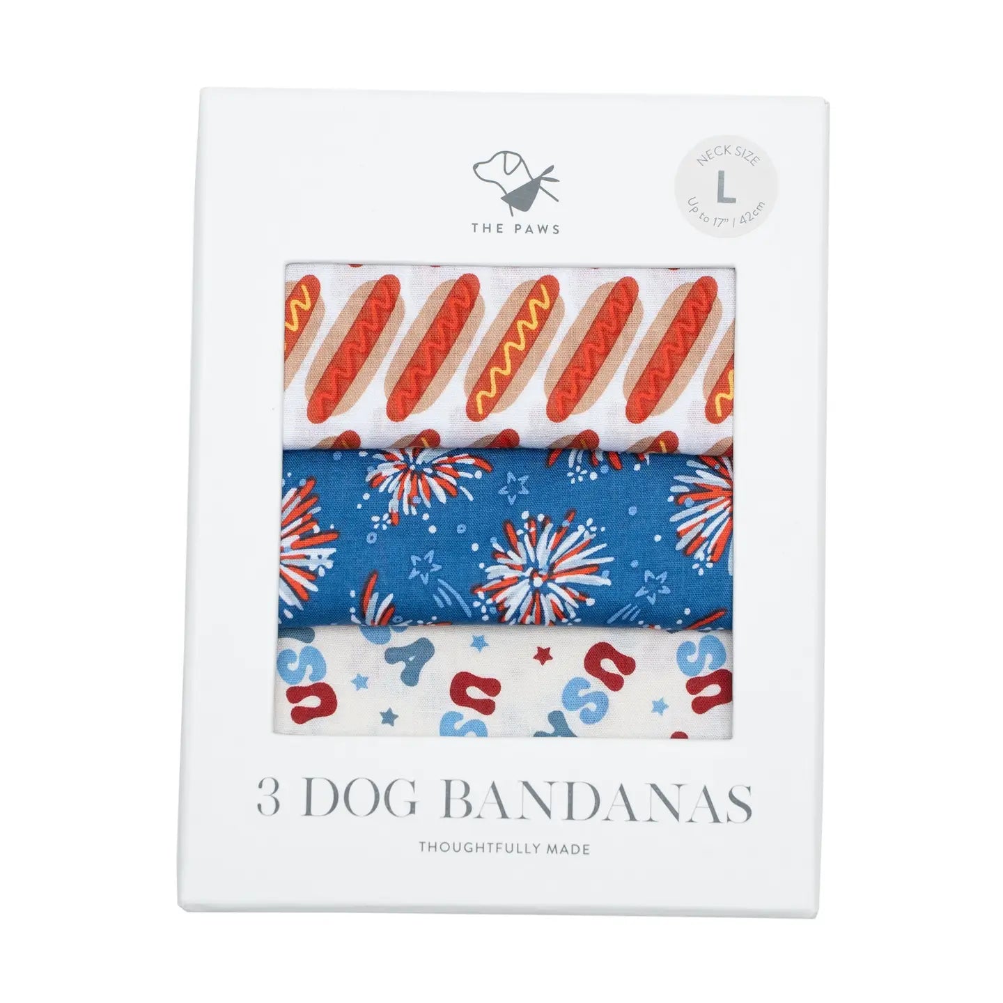 Four Paws Annex - 3 Pack of USA Summer Dog Bandanas
