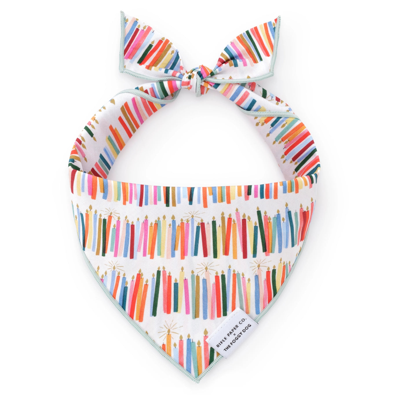 The Foggy Dog Rifle Paper Co. X TFD Birthday Candles Dog Bandana