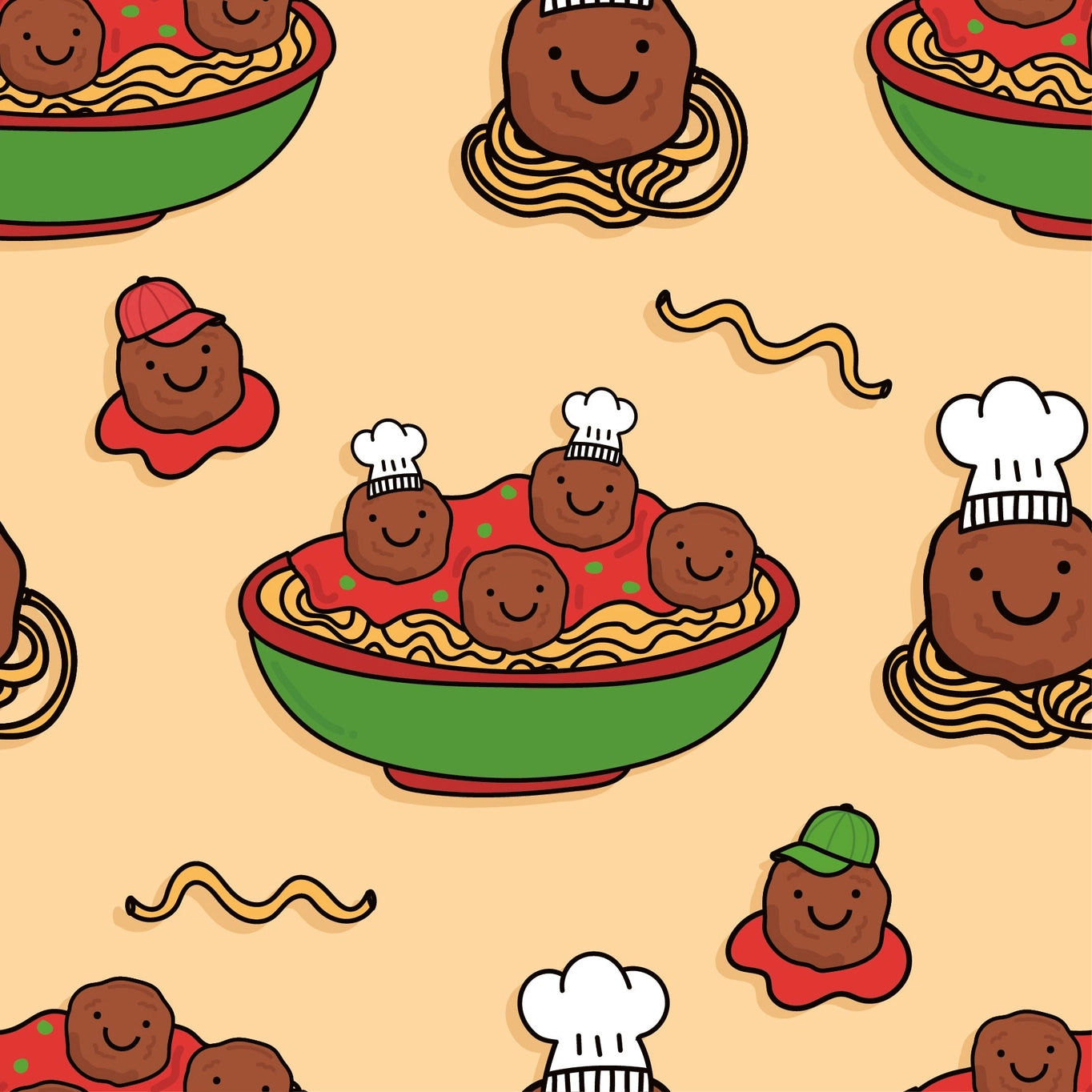 Pittie Clothing Co. Spaghetti & Meatball Muscle Tee
