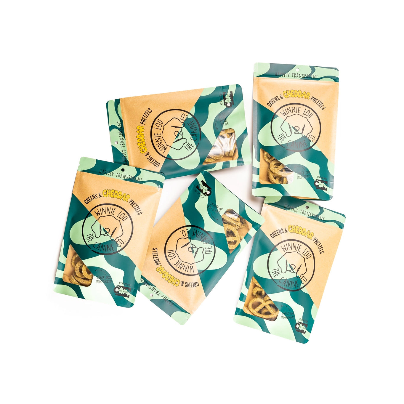 Winnie Lou Greens & Cheddar Pretzels
