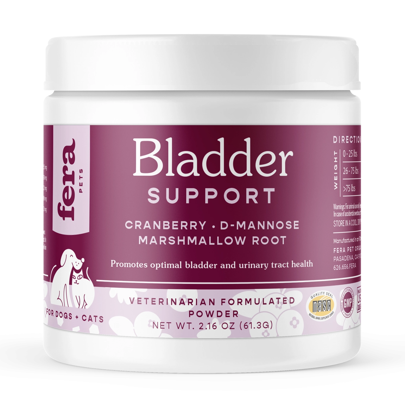 Fera Pets Bladder Support supplement For Dogs and Cats