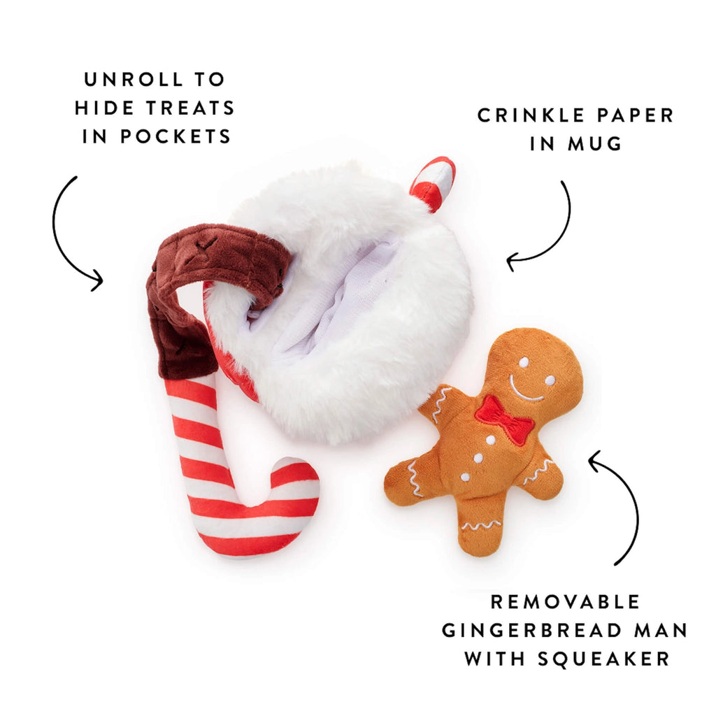 The Foggy Dog Holiday Hot Cocoa Snuffle Dog Toy