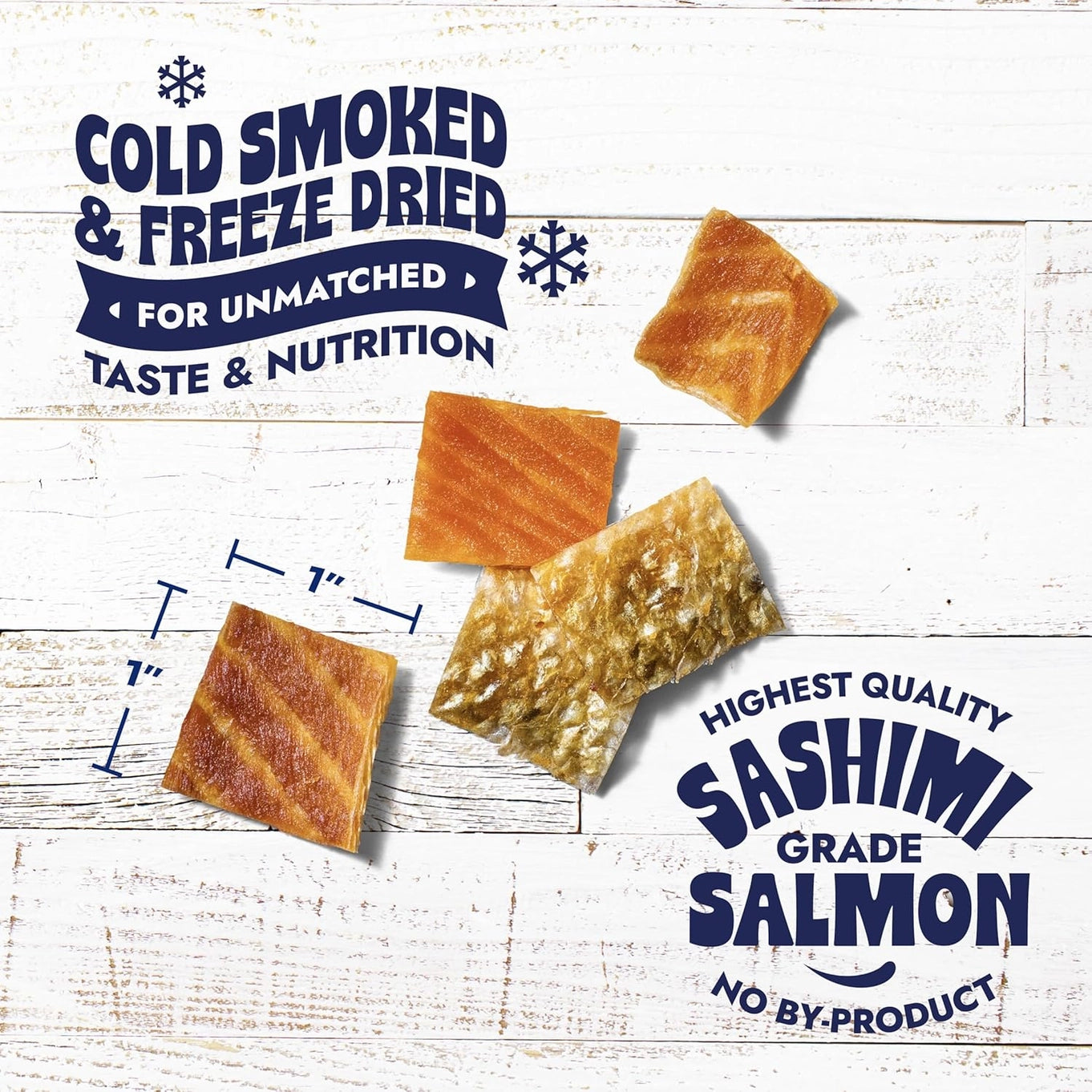 Finfare Freeze Dried Salmon Skin Bites For Dogs & Cats