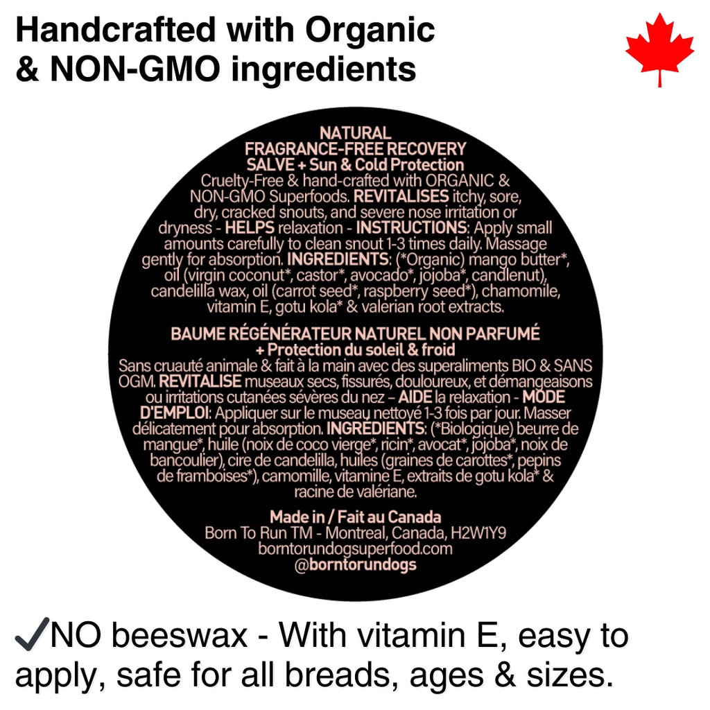 Born To Run Nose Hydrating Recovery Balm + Sunscreen Organic