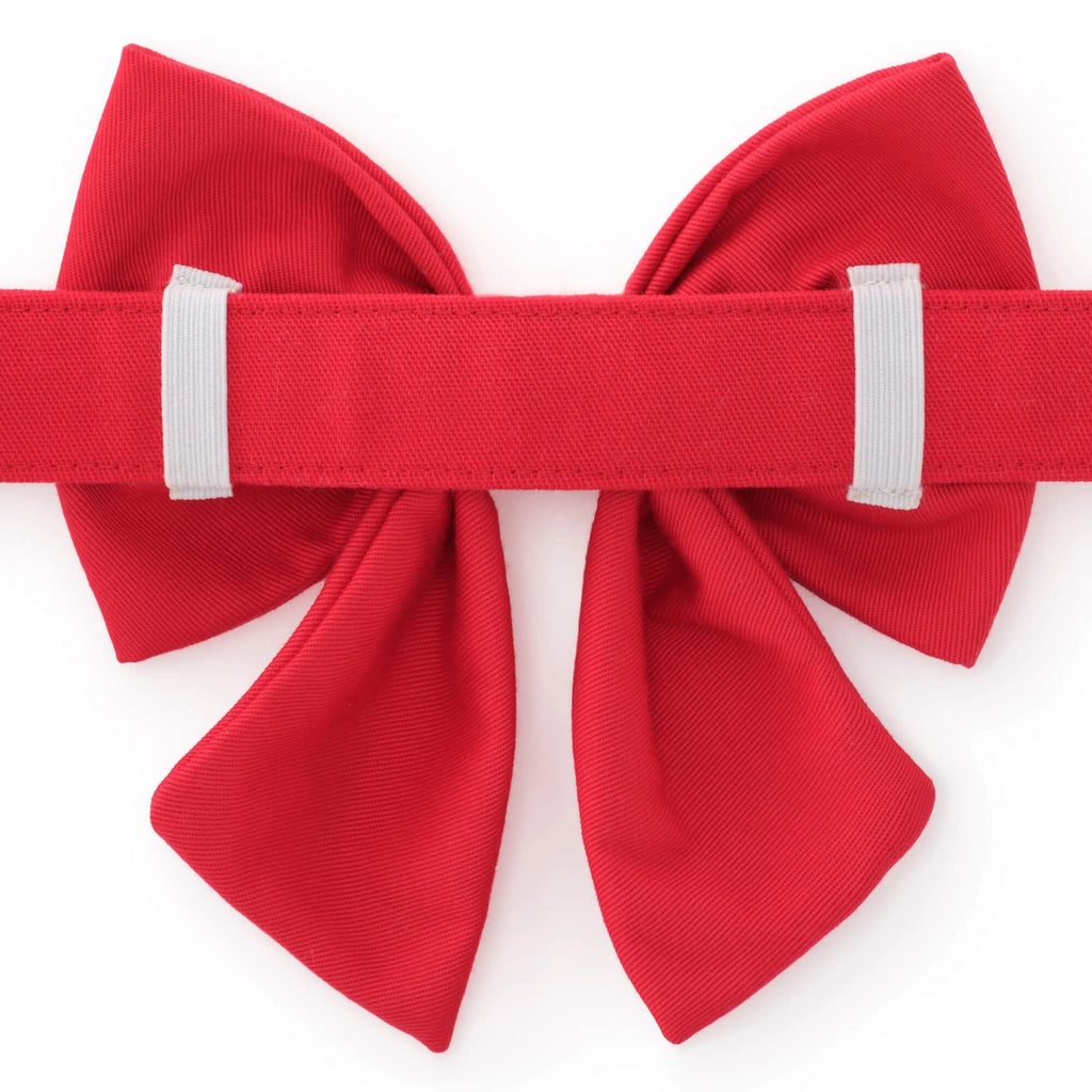 The Foggy Dog Hearts Embroidered Lady Dog Bow