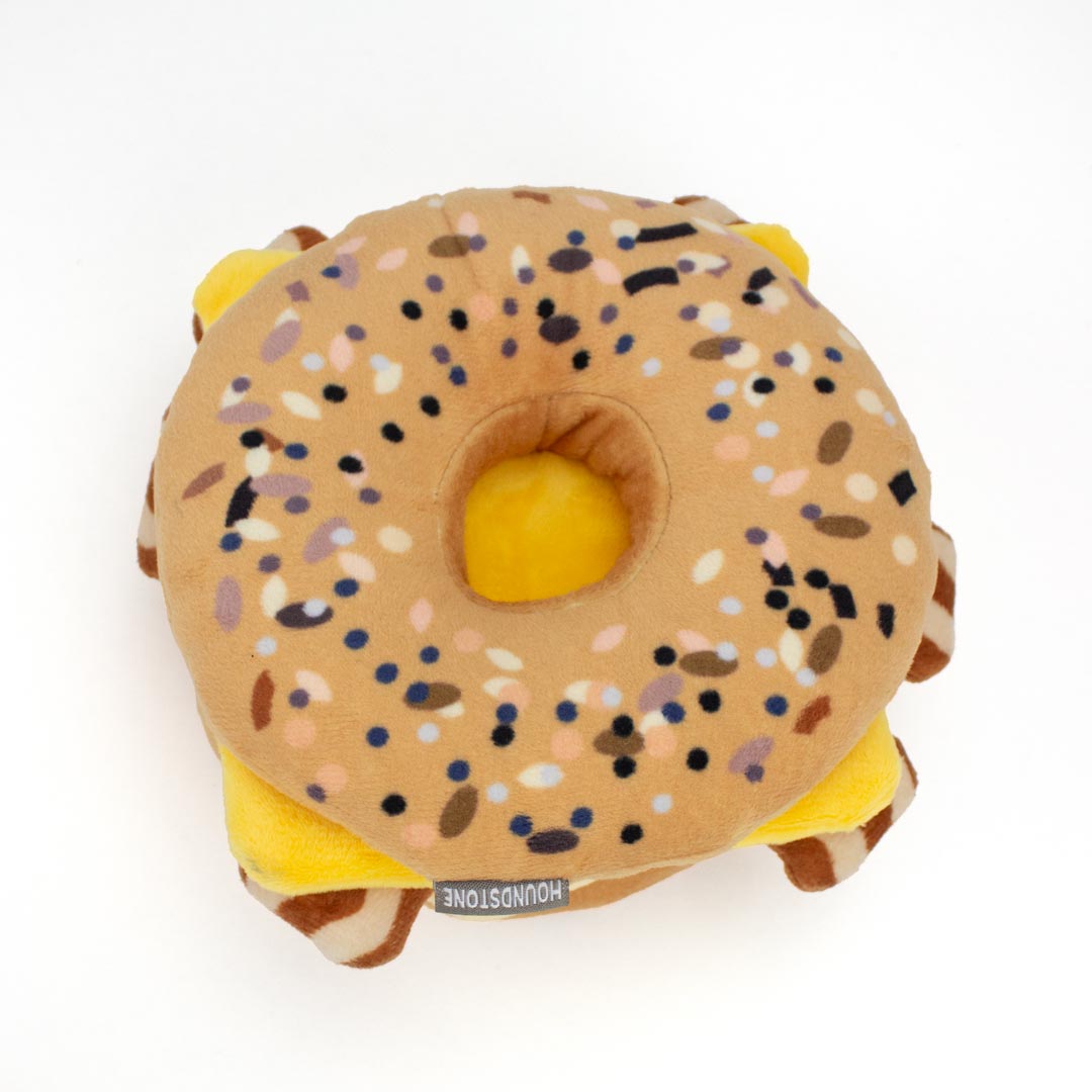 ADC Houndstone Bacon, Egg & Cheese – Durable Plush Dog Toy
