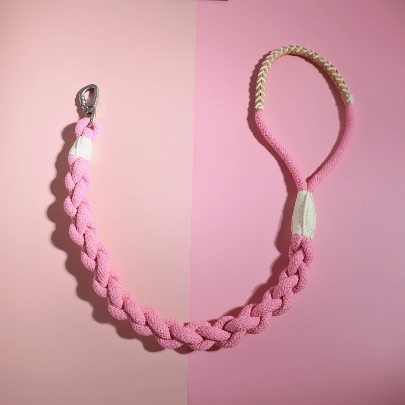 Monli The Cherry Pink Handcrafted Dog Leash