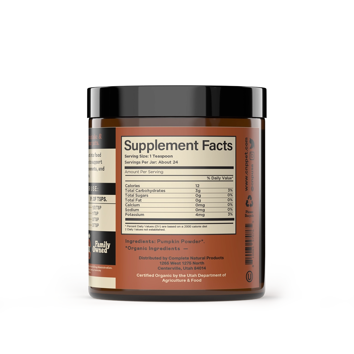 Complete Natural Products Organic Pumpkin Powder