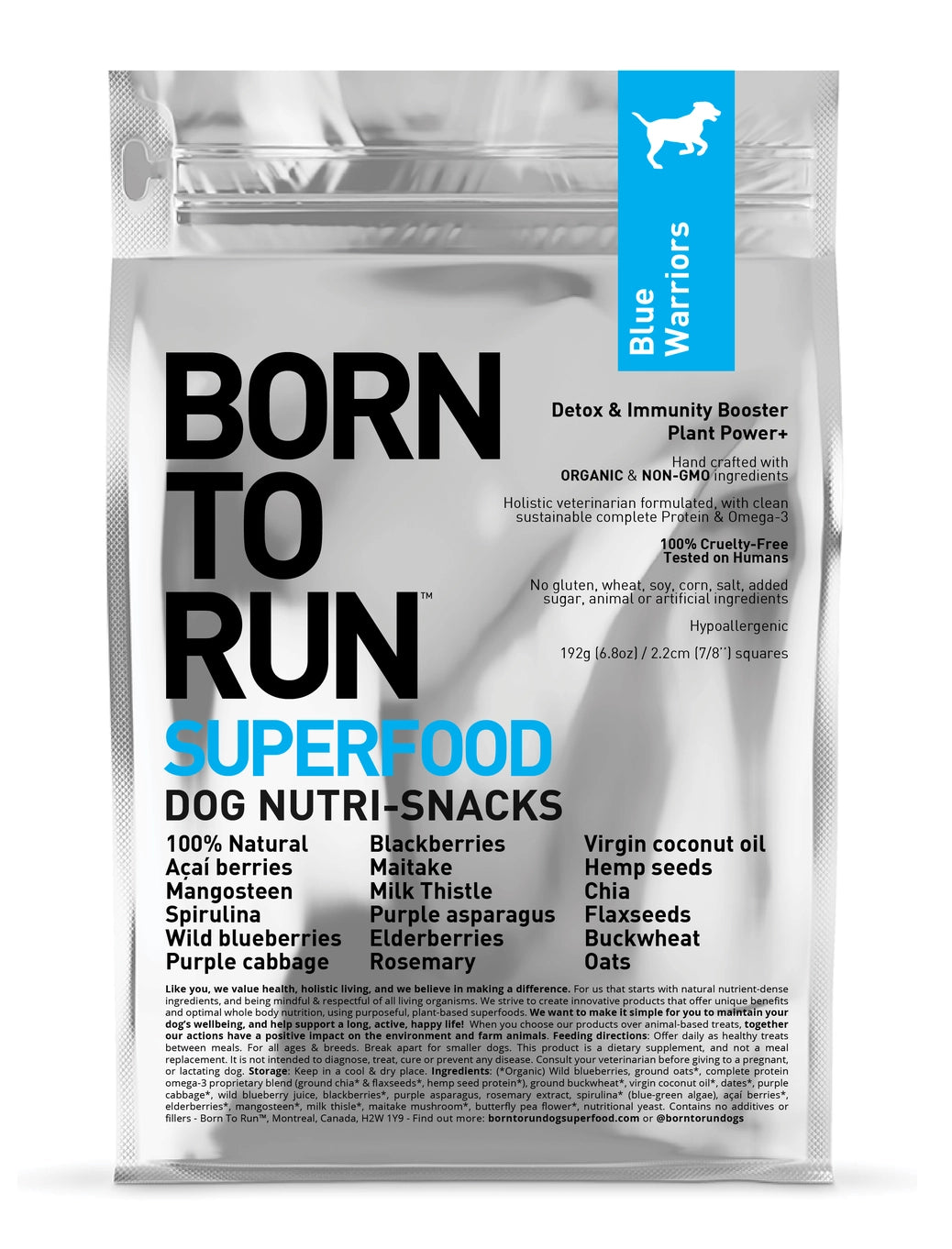 Born To Run Blue Warriors Detox & Immunity Booster Treats