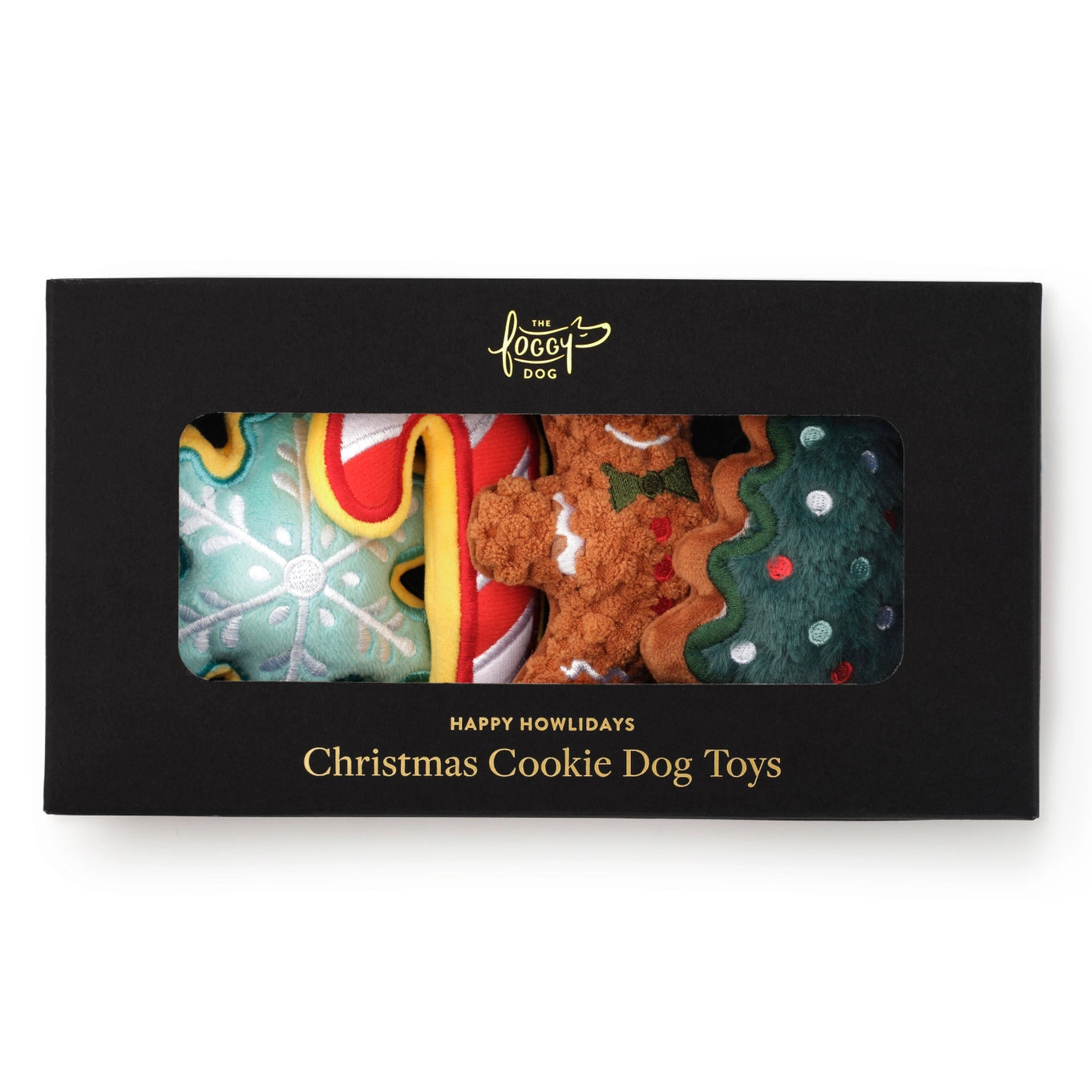 The Foggy Dog Christmas Cookies Holiday Dog Toy Gift Set