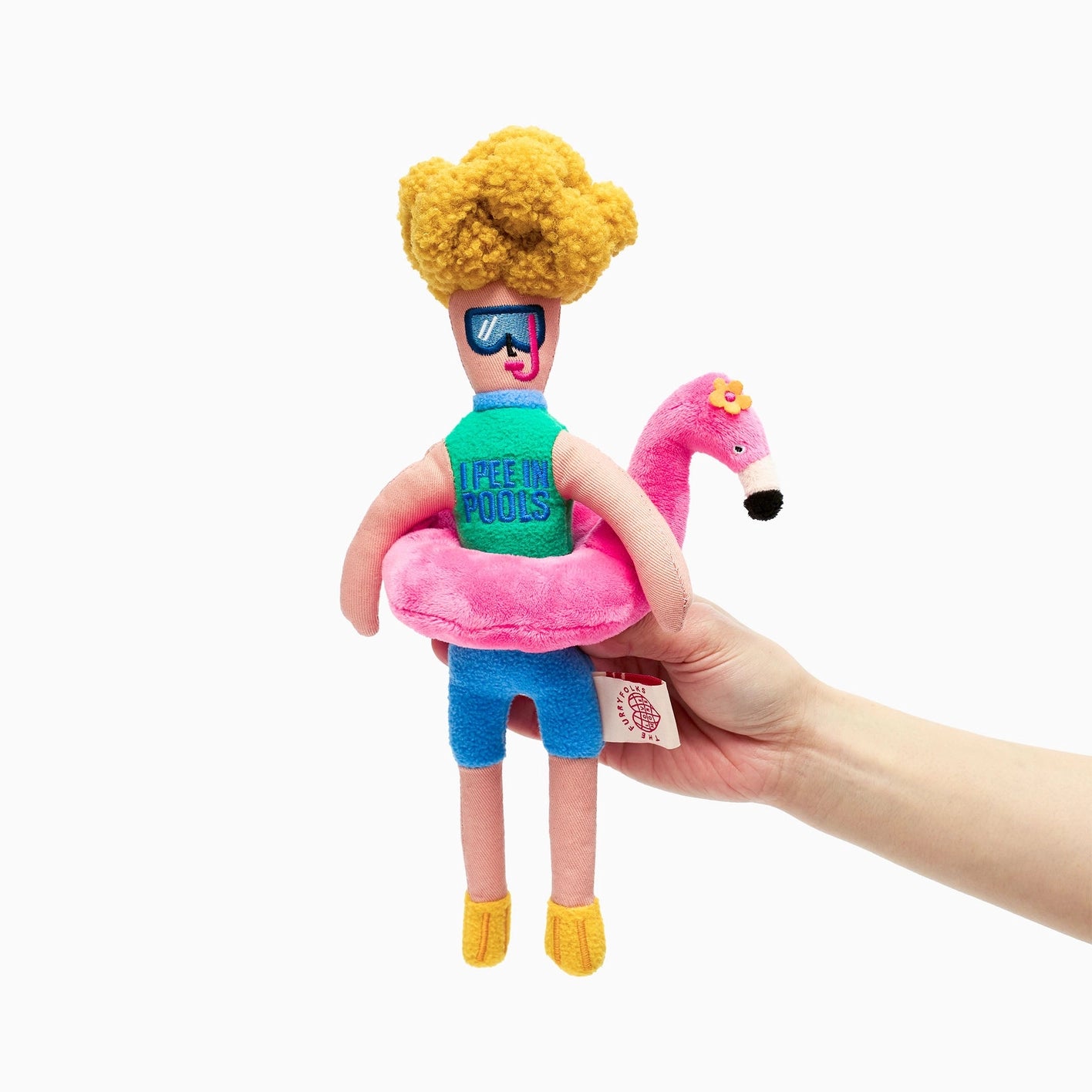 The Furry Folks Flamingo Hooman Nosework Toy