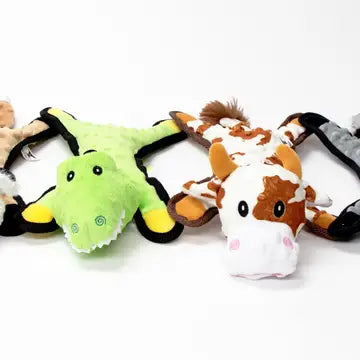 Steel Dog Flat Bumpy Fox Dog Toy