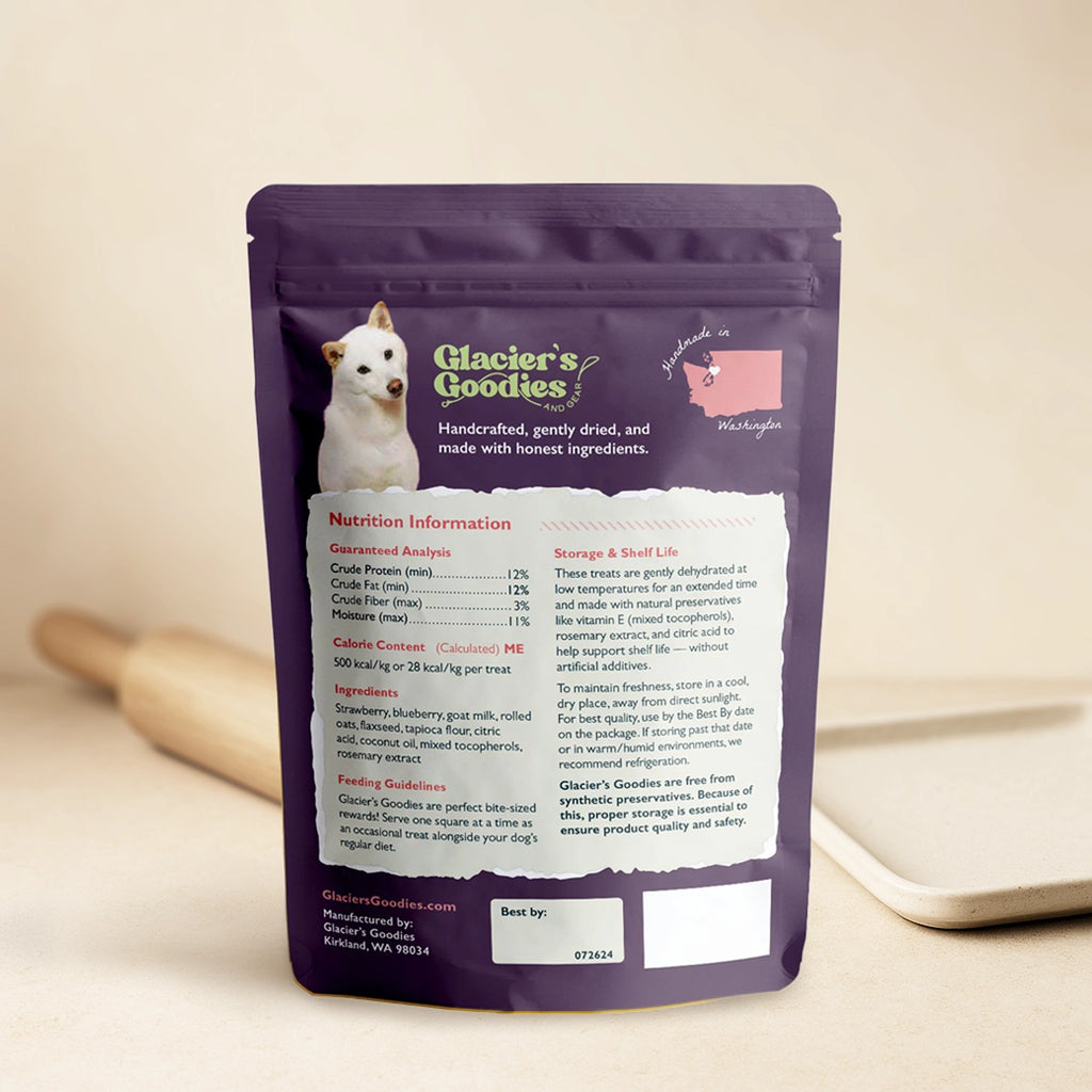Glacier's Goodies Goat Milk Dog Treats – Strawberry & Blueberry