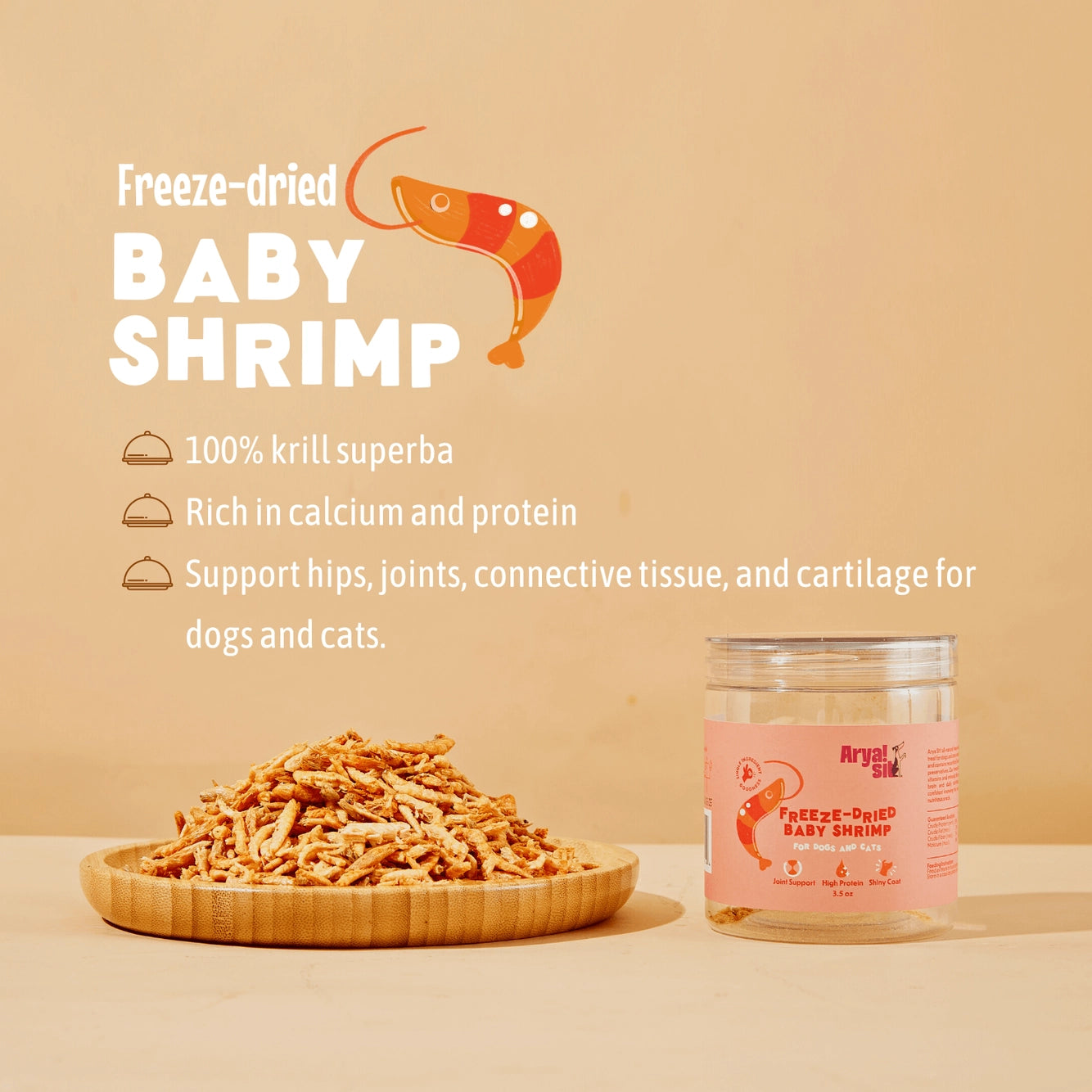 Arya Sit! Freeze Dried Baby Shrimp