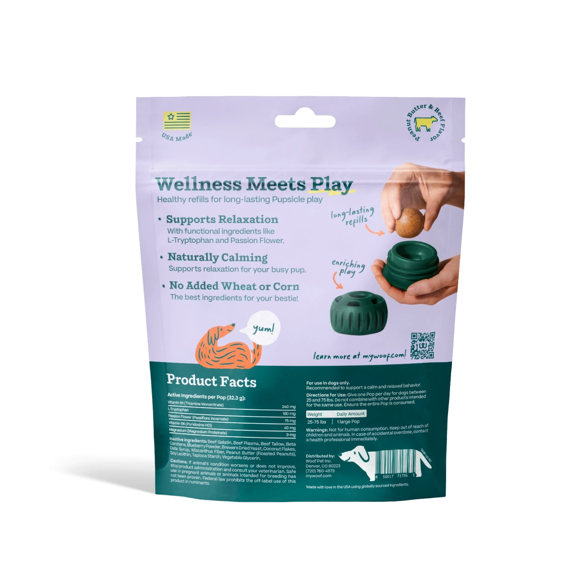 Woof Calming Wellness Pops