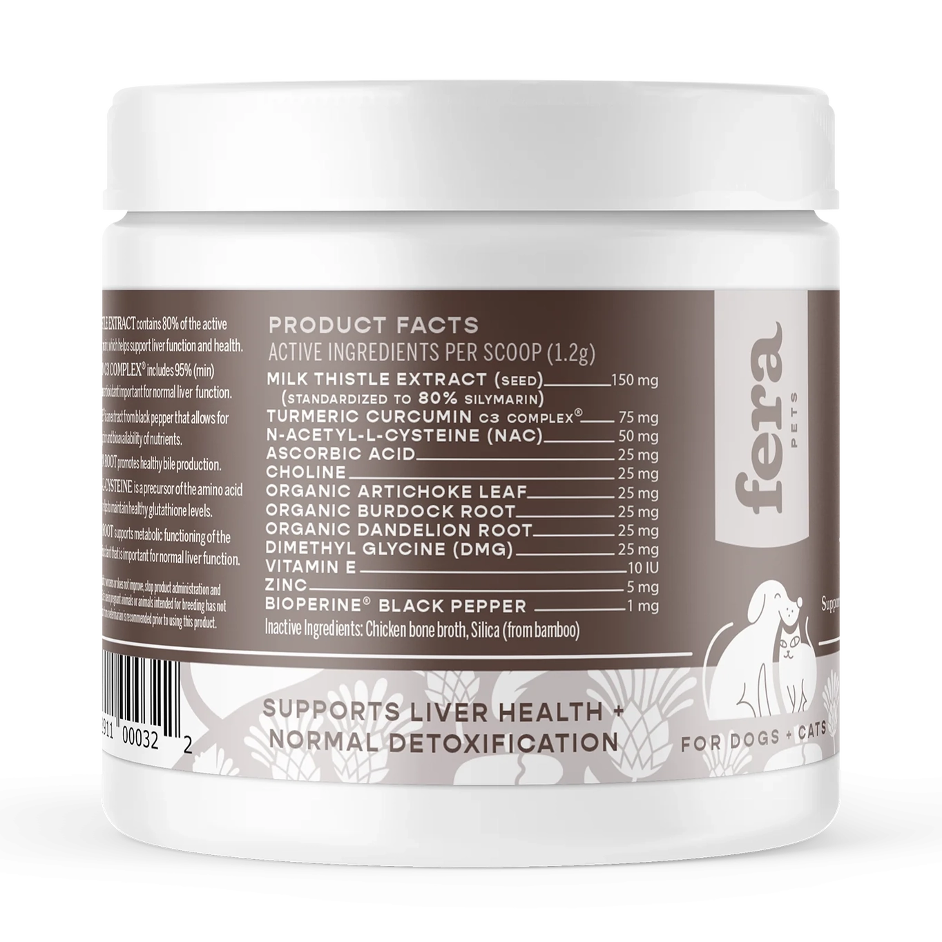 Fera Pets Liver Support Supplement For Dogs and Cats