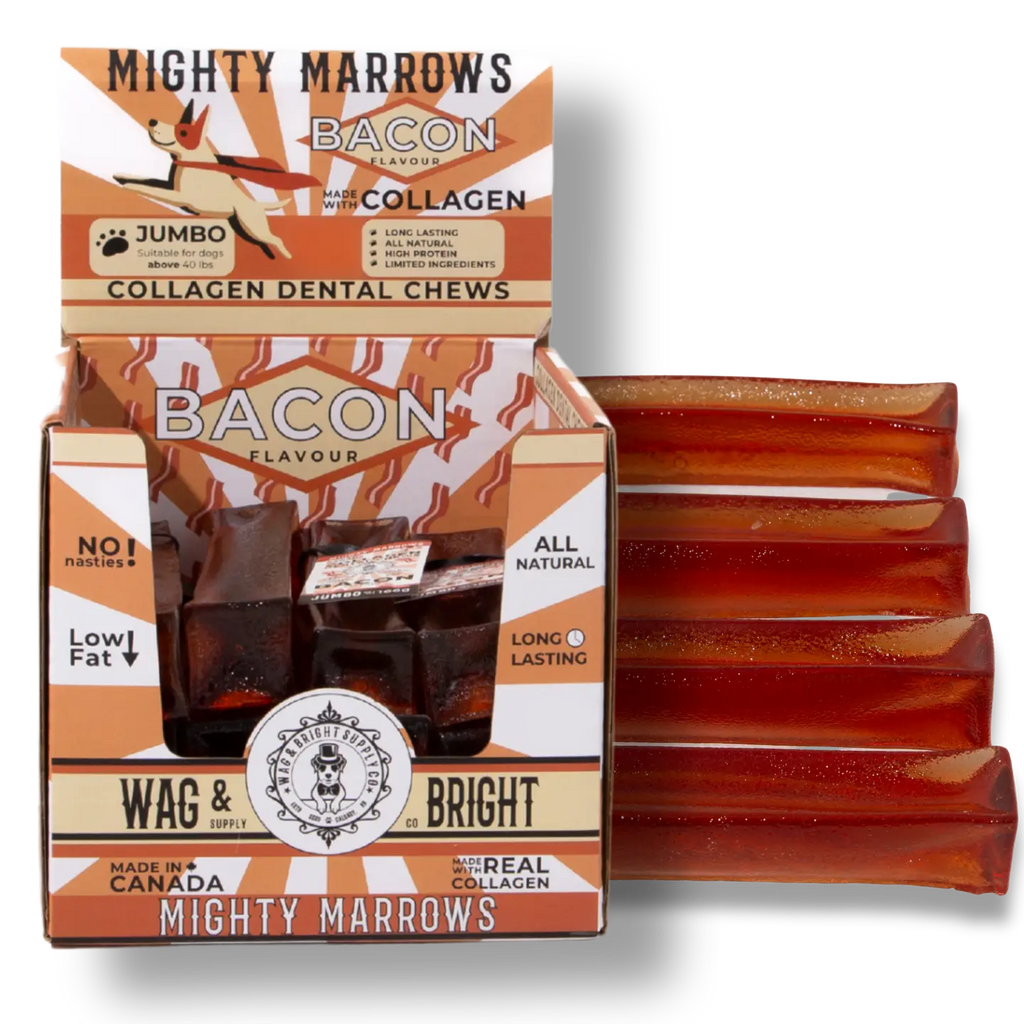 Mighty Marrows Collagen Dental Chew - Bacon