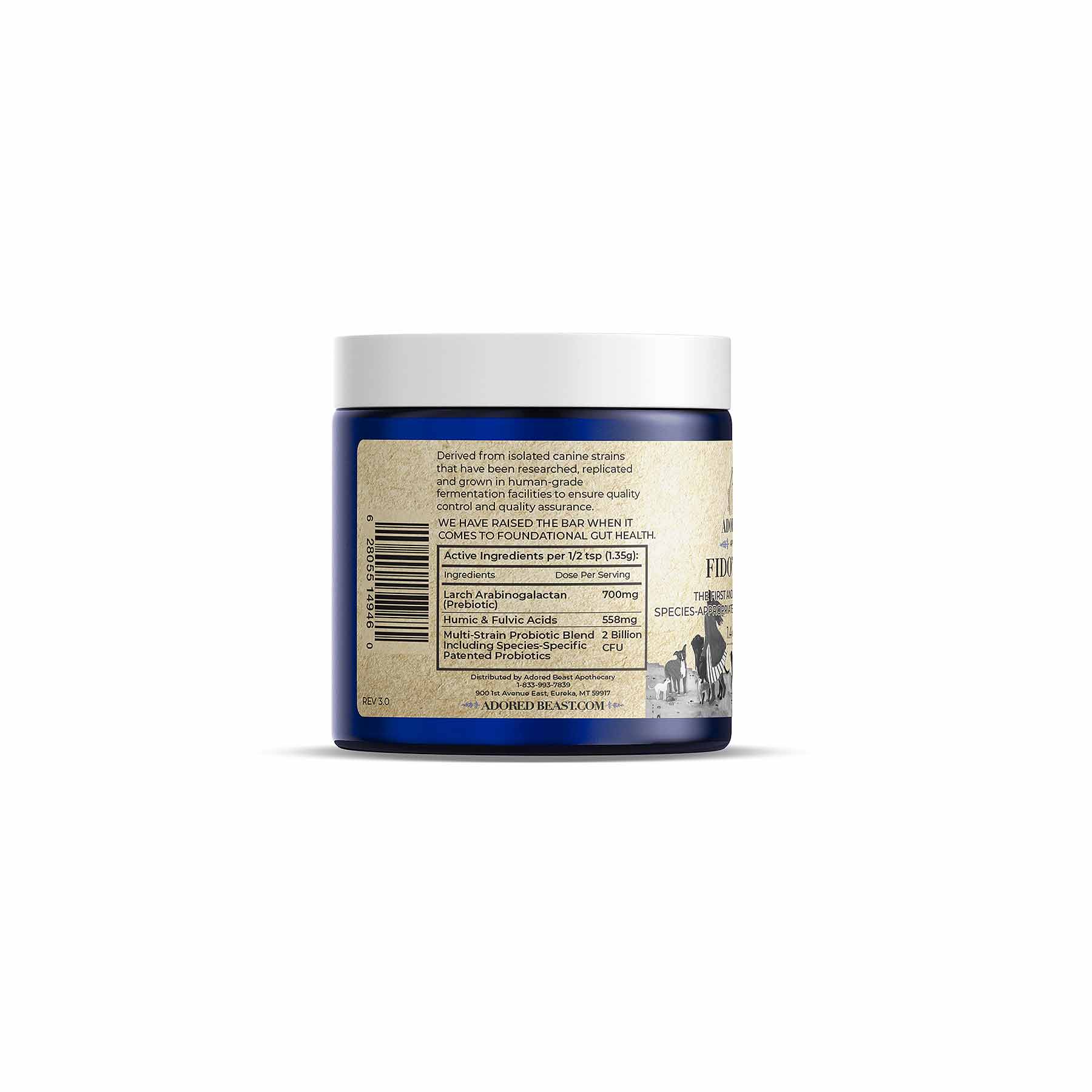 Adored Beast Apothecary Fido's Flora | Canine Species Specific Probiotic