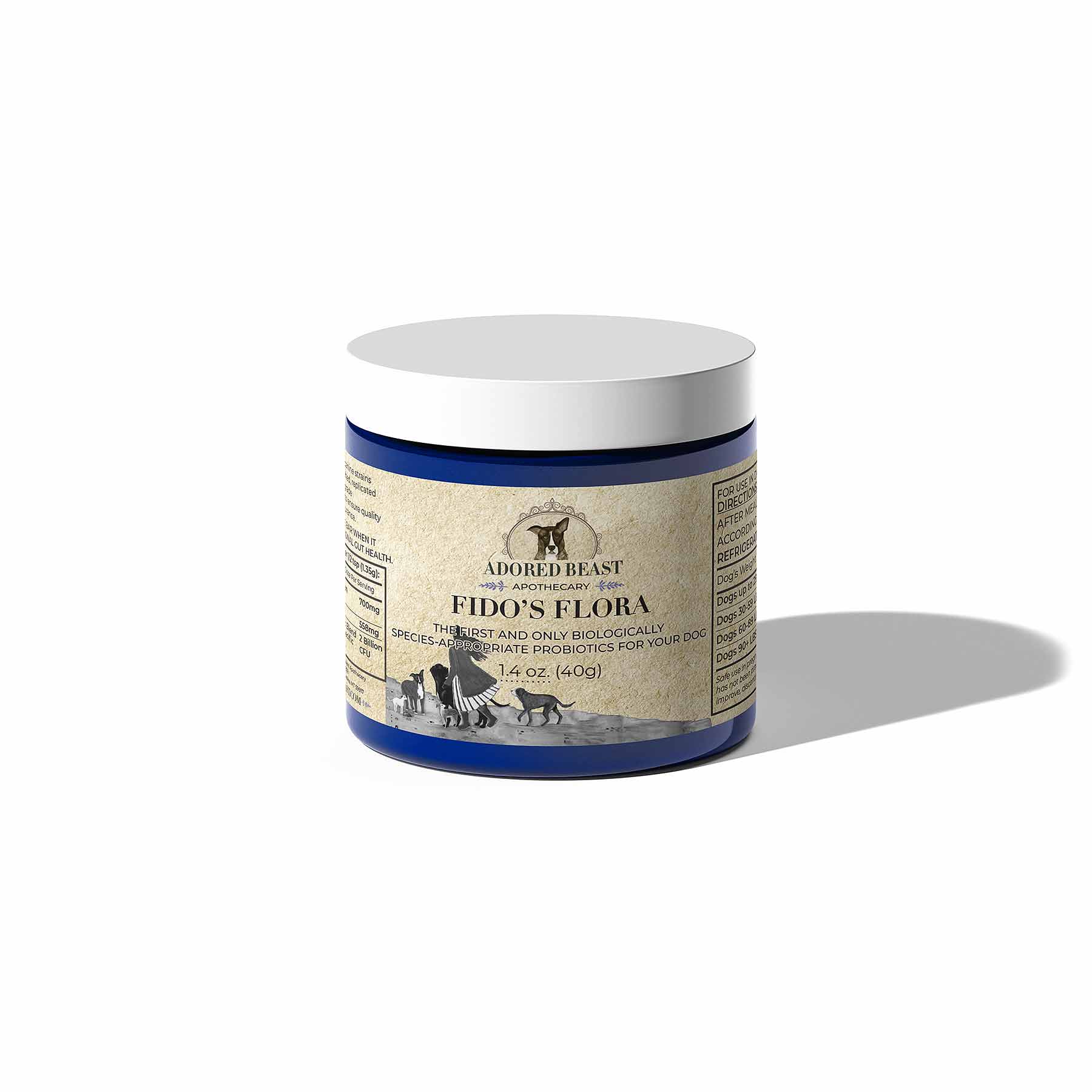 Adored Beast Apothecary Fido's Flora | Canine Species Specific Probiotic