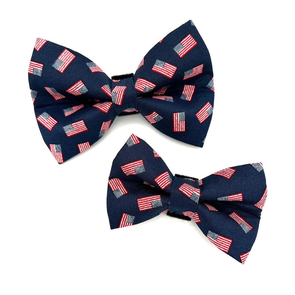 Winthrop Clothing Co. American Flag Dog Bow Tie