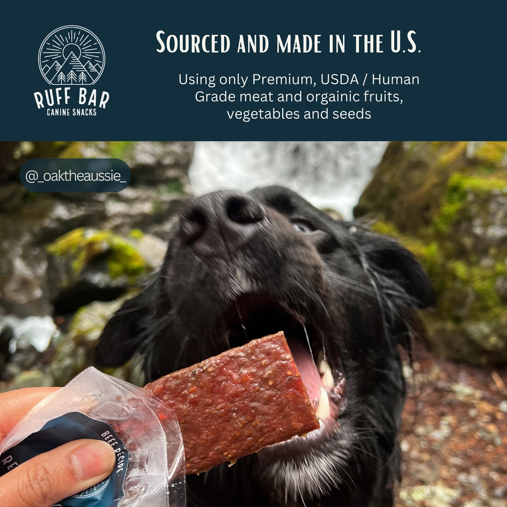Ruff Bar Beef Ruff Bars - the First Protein Adventure Bar For Dogs