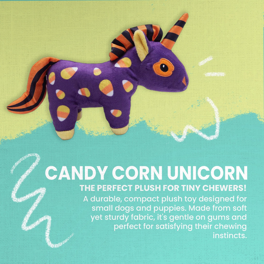 Snug Arooz Candy Corn Unicorn Dog Toy