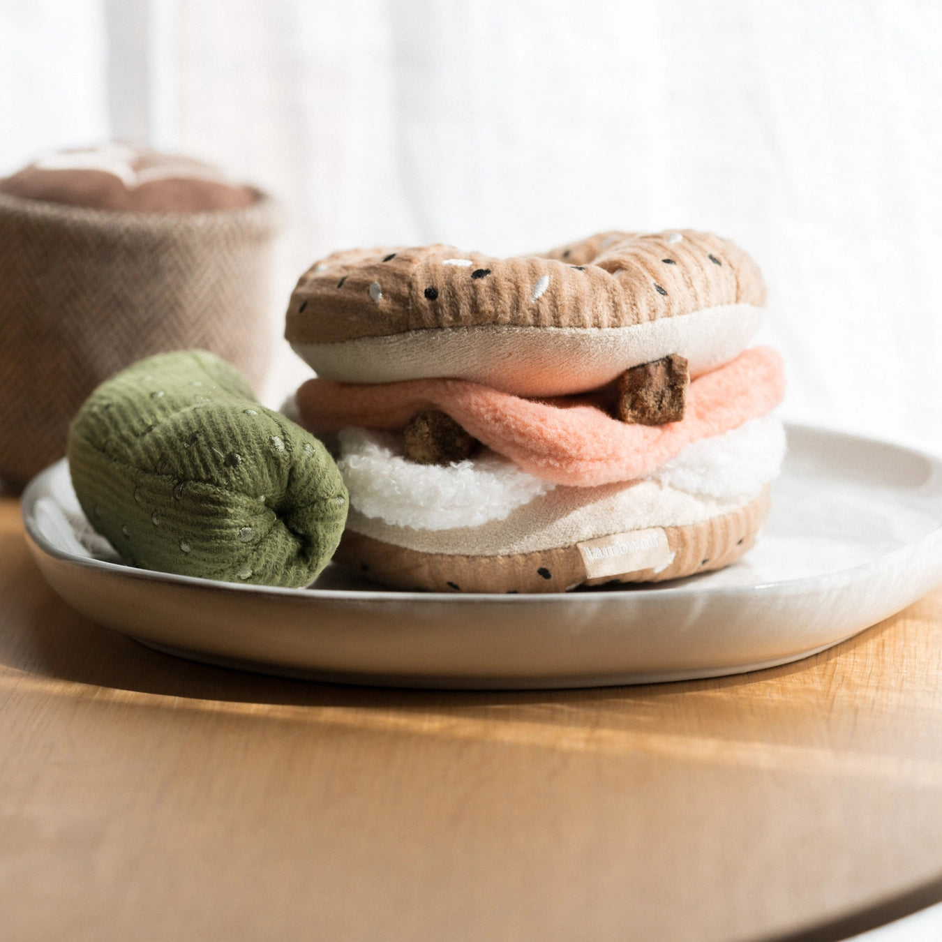 Lambwolf Collective Bagel + Pickle Enrichment Toy