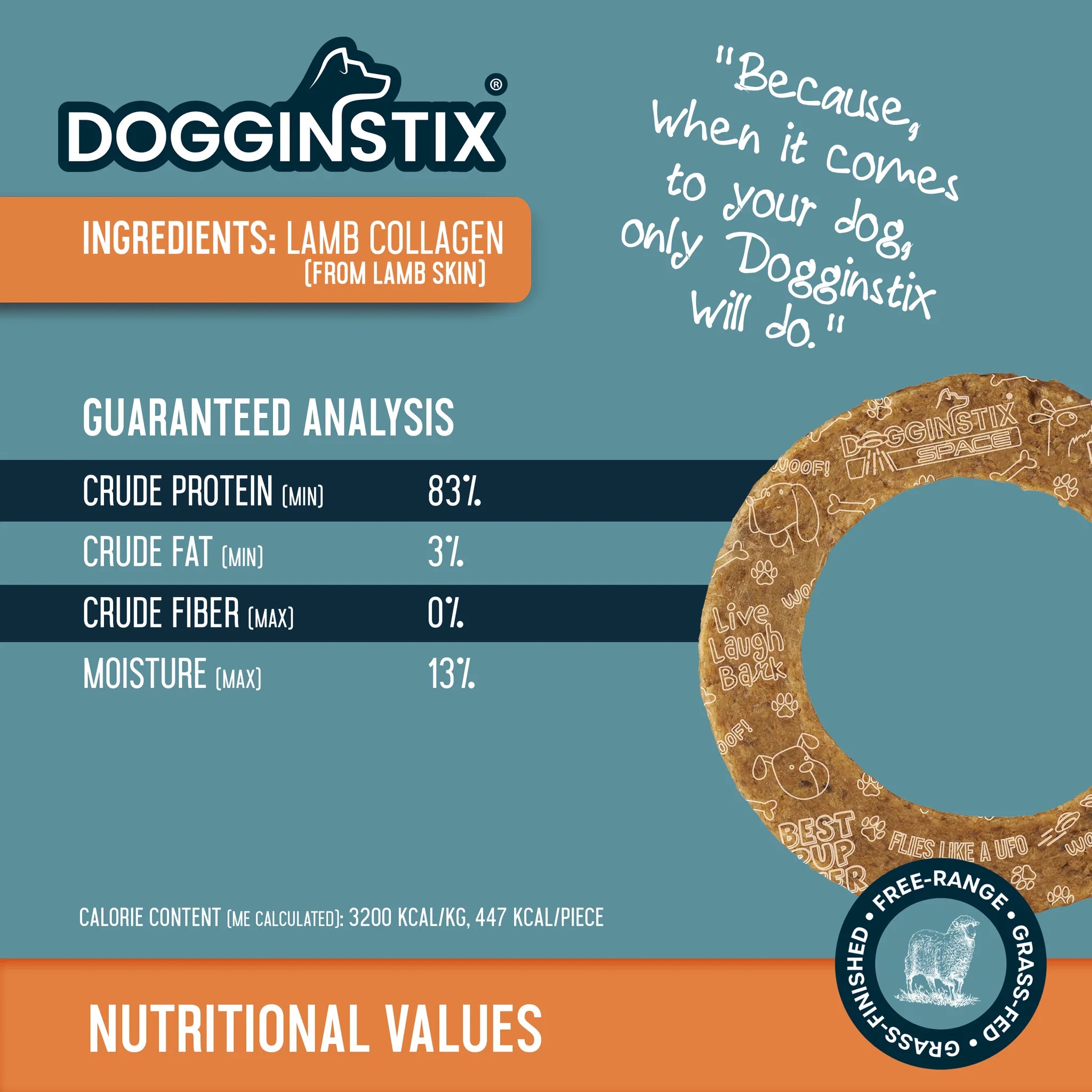 Dogginstix Lamb Collagen - Cosmic Donut