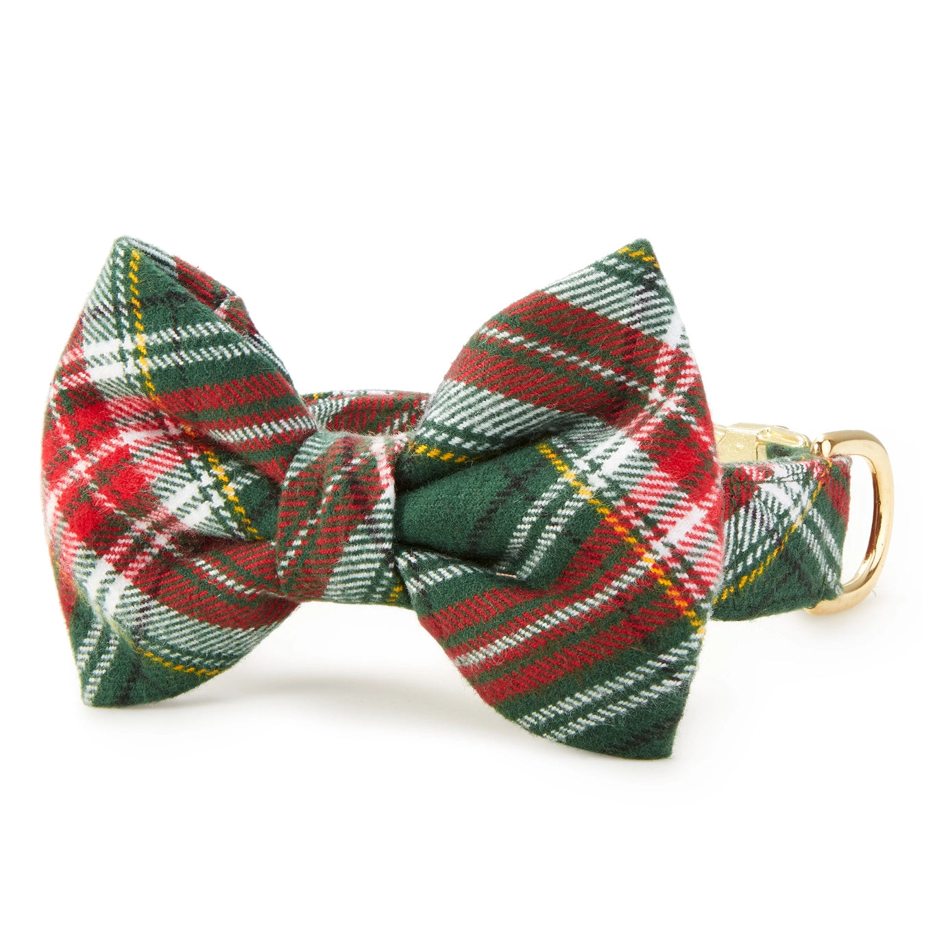 The Foggy Dog Holly Jolly Flannel Holiday Dog Bow Tie