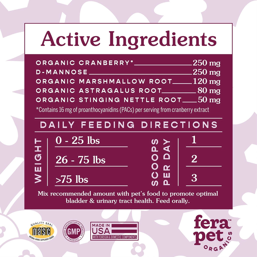 Fera Pets Bladder Support supplement For Dogs and Cats