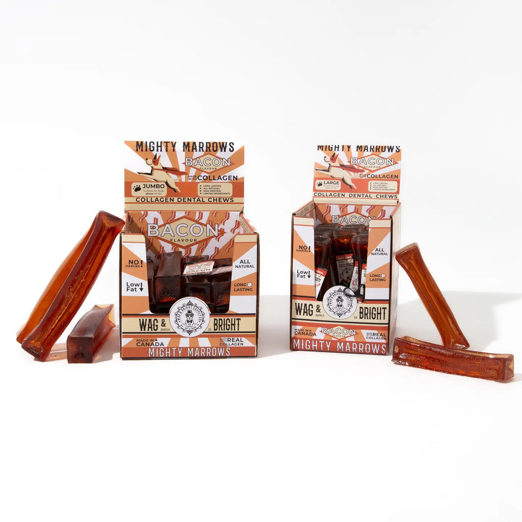 Mighty Marrows Collagen Dental Chew - Bacon