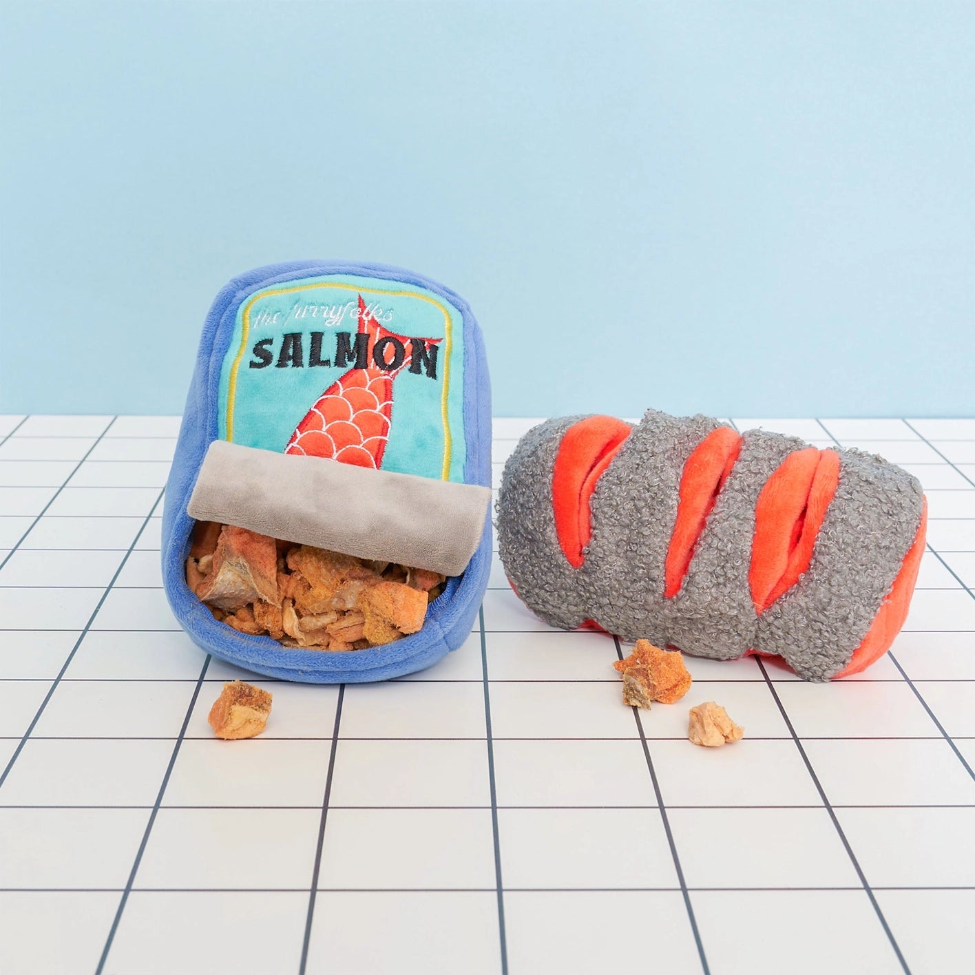 The Furry Folks Tinned Salmon Nosework Toy