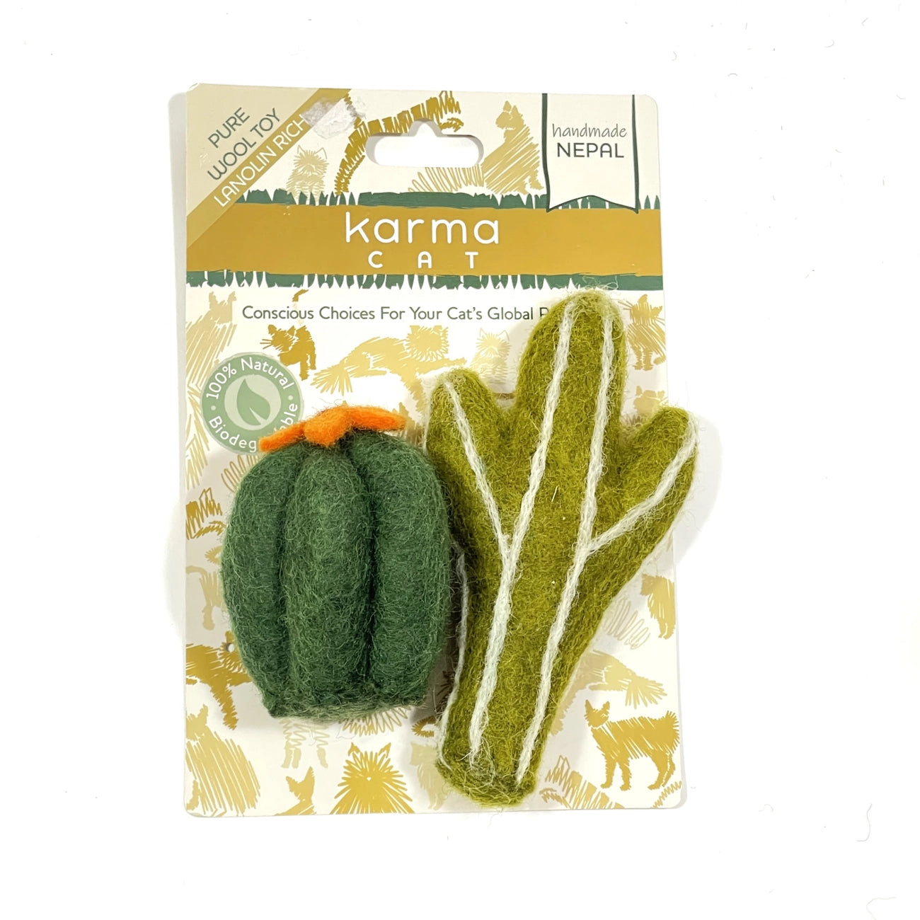 Karma Cat 2 Pack Succulents Cat Toy