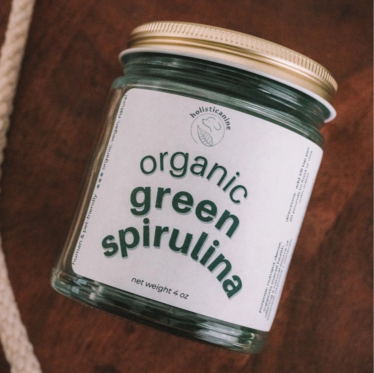 Holisticanine Organic Green Spirulina | Anti-Inflammatory and Antioxidant