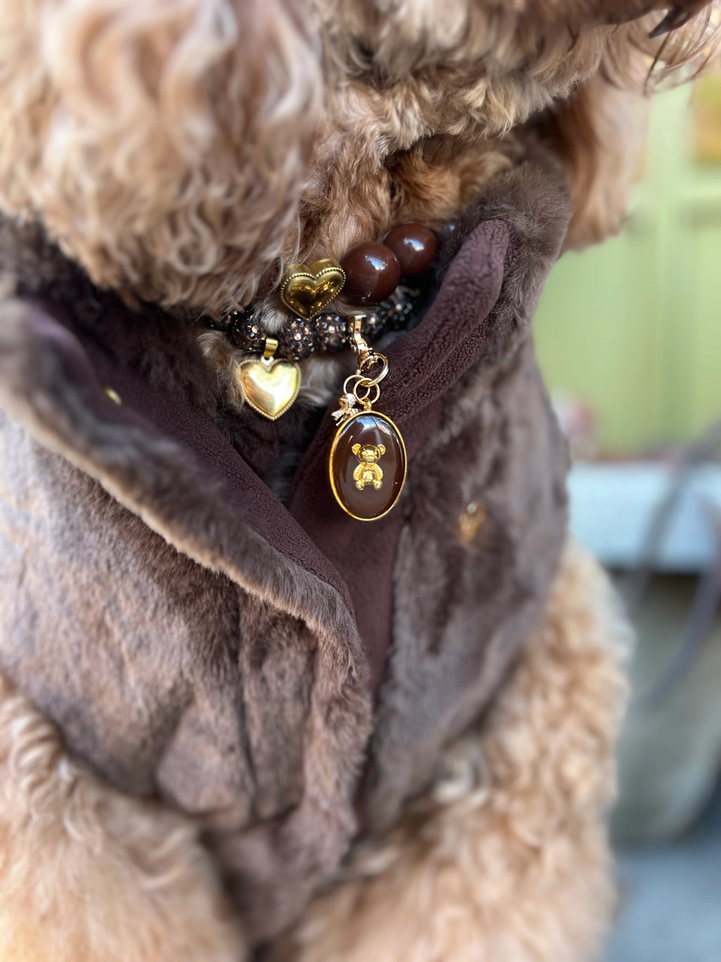 GIGI'S USA Furlowe Dog Vest - Mocha